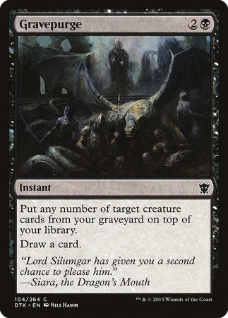 PORTUGUESE Gravepurge [Dragons of Tarkir]