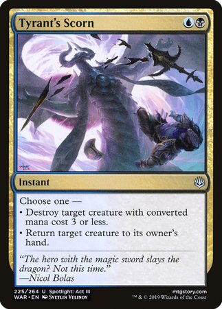 JAPANESE Tyrant's Scorn [War of the Spark]