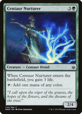 JAPANESE Centaur Nurturer [War of the Spark]