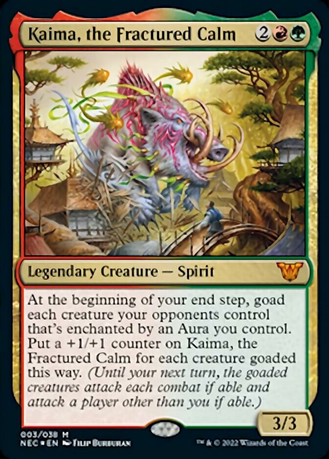 JAPANESE Kaima, the Fractured Calm [Kamigawa: Neon Dynasty Commander]