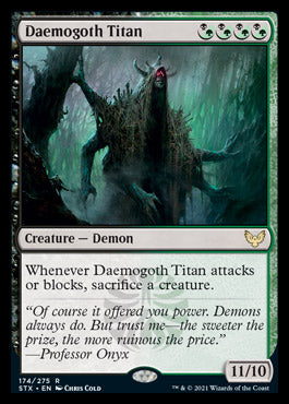 JAPANESE Daemogoth Titan [Strixhaven: School of Mages]