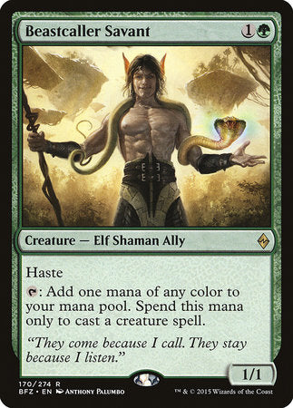 S-CHINESE Beastcaller Savant [Battle for Zendikar]