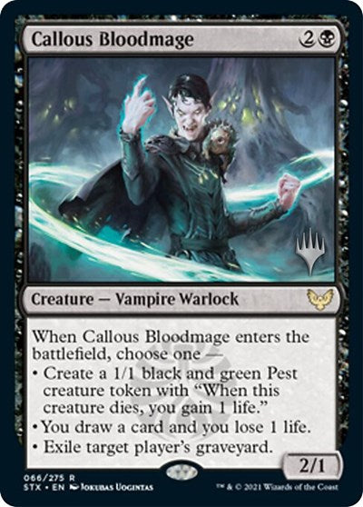 JAPANESE Callous Bloodmage (Promo Pack) [Strixhaven: School of Mages Promos]