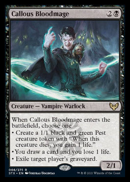 JAPANESE Callous Bloodmage [Strixhaven: School of Mages]