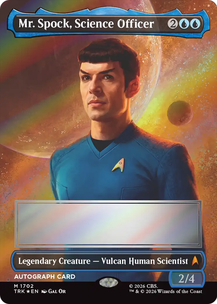 Mr. Spock, Science Officer (Borderless) (Signed) [Star Trek]