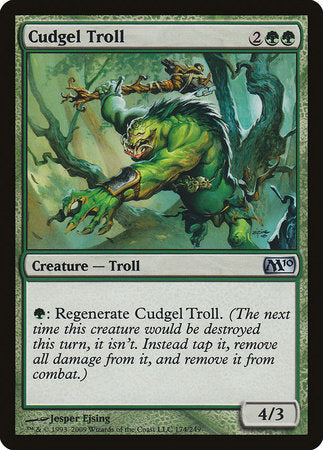 SIGNED Cudgel Troll [Magic 2010]