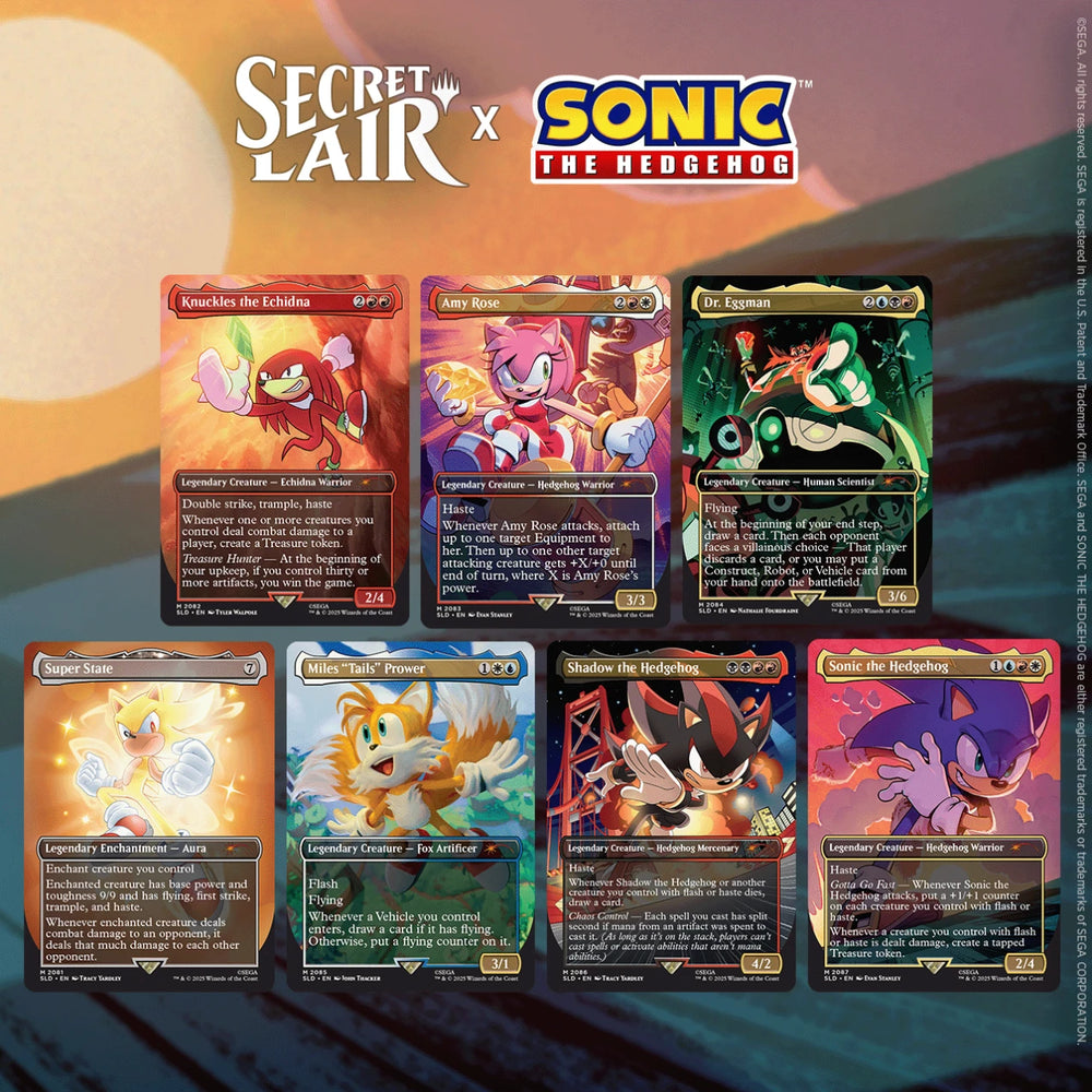 Secret Lair: "Secret Lair x Sonic: Friends & Foes"