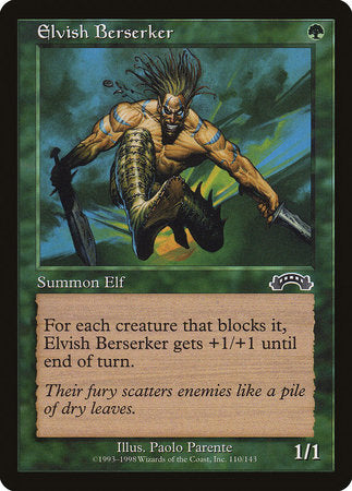 PORTUGUESE Elvish Berserker [Exodus]