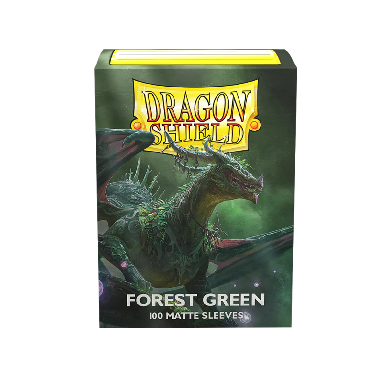 Dragon Shield Matte Sleeve - Forest Green 100ct