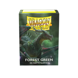 Dragon Shield Matte Sleeve - Forest Green 100ct