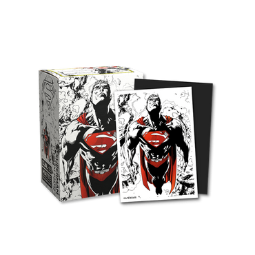 Dragon Shield Dual Matte Sleeve - Superman Core (Red/White Variant) 100ct