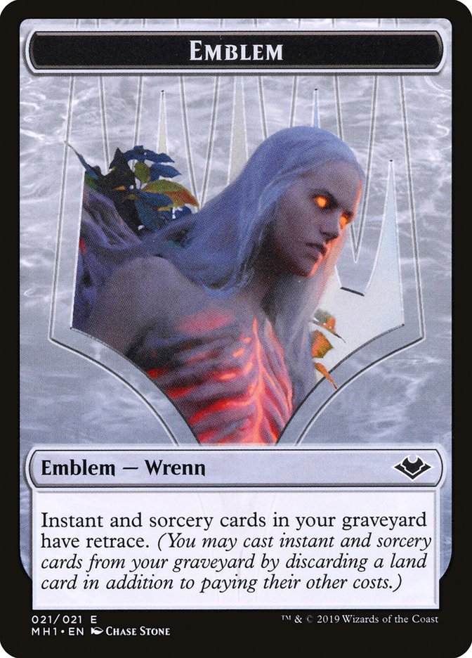 Shapeshifter (001) // Emblem - Wrenn and Six (021) Double-sided Token [Modern Horizons Tokens]