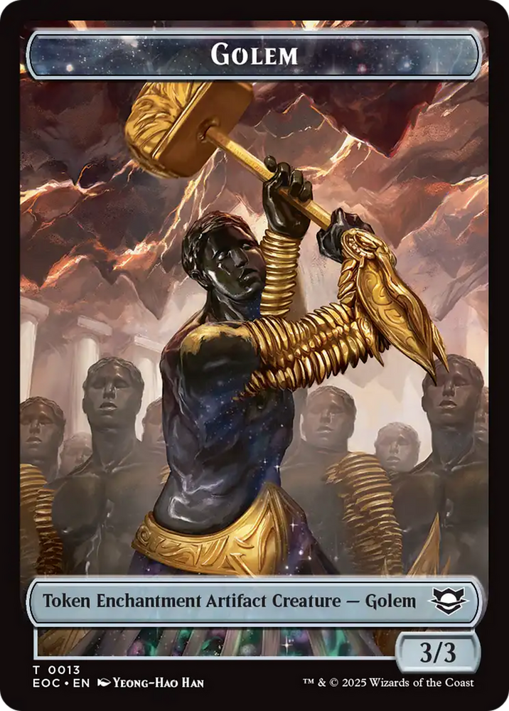 Insect // Golem (0013) Double-Sided Token [Edge of Eternities Tokens]