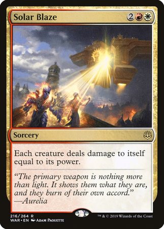 JAPANESE Solar Blaze [War of the Spark]