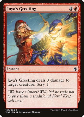 JAPANESE Jaya's Greeting [War of the Spark]