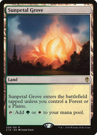 JAPANESE Sunpetal Grove [Commander 2016]