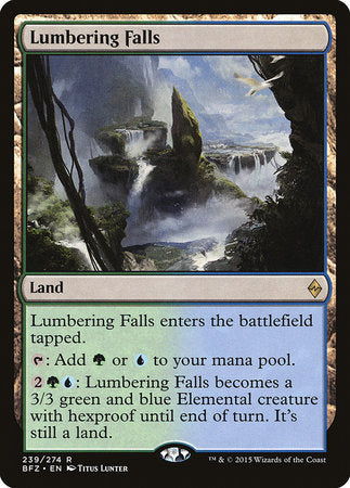 JAPANESE Lumbering Falls [Battle for Zendikar]