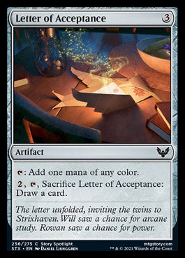 JAPANESE Letter of Acceptance [Strixhaven: School of Mages]