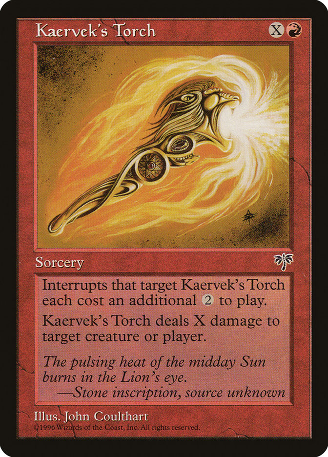 PORTUGUESE Kaervek's Torch [Mirage]