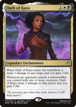 JAPANESE Oath of Kaya [War of the Spark]