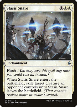 S-CHINESE Stasis Snare [Battle for Zendikar]