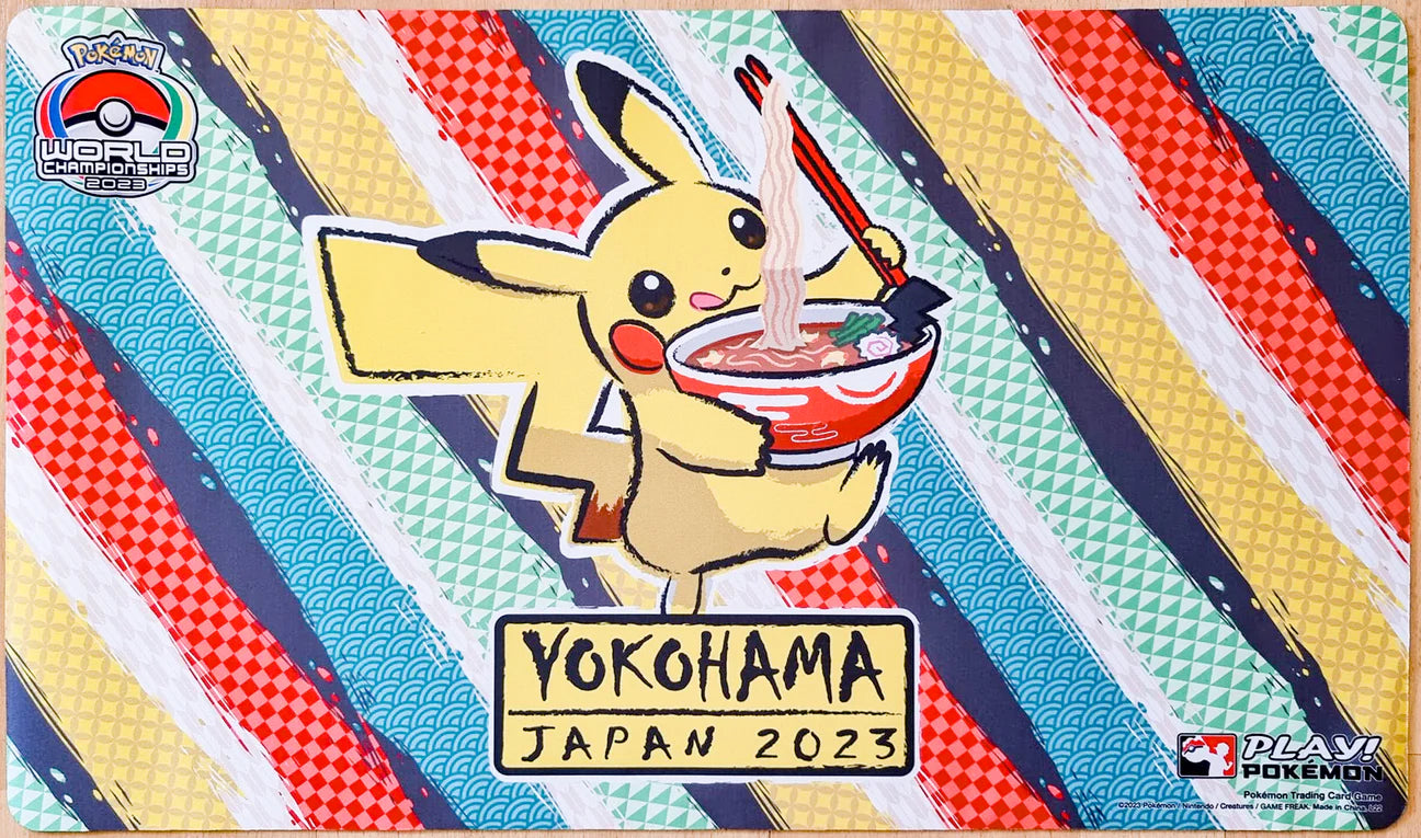 Pikachu Eating Ramen - Pokémon World Championships Yokohama 2023 - [Pokémon Playmat]