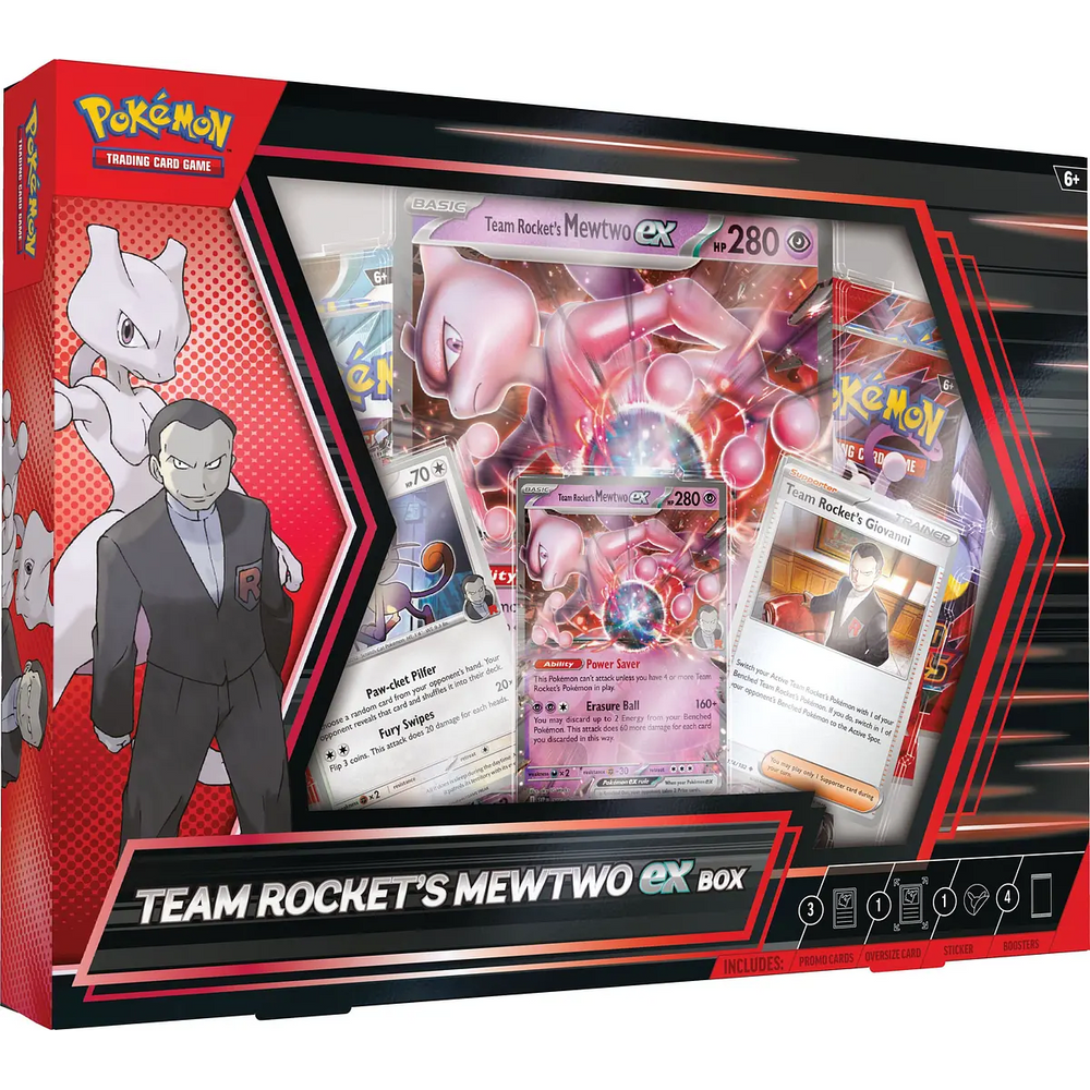 Pokemon TCG: Team Rocket's Mewtwo ex Box