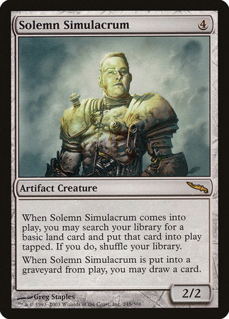 Solemn Simulacrum [Mirrodin] | Oasis Games Chile