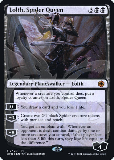 Lolth, Spider Queen (Ampersand Promo) [Dungeons & Dragons: Adventures in the Forgotten Realms Promos]