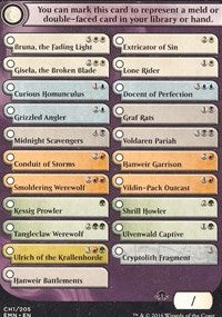 Checklist Card - Eldritch Moon [Eldritch Moon Tokens]