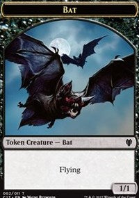 Bat (002) // Vampire (004) Double-sided Token [Commander 2017 Tokens]