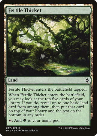 Fertile Thicket [Battle for Zendikar] | Oasis Games Chile