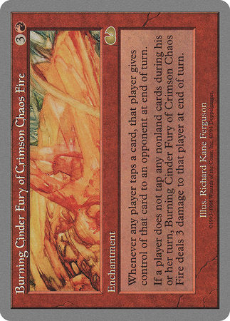 Burning Cinder Fury of Crimson Chaos Fire [Unglued] | Oasis Games Chile