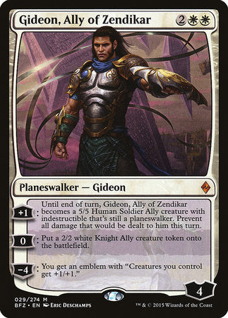 PORTUGUESE Gideon, Ally of Zendikar [Battle for Zendikar]