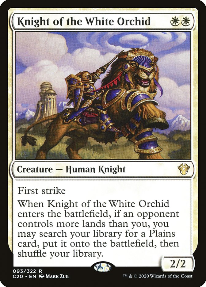 Knight of the White Orchid [Commander 2020]
