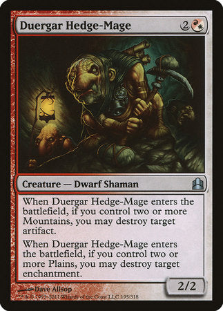 Duergar Hedge-Mage [Commander 2011] | Oasis Games Chile