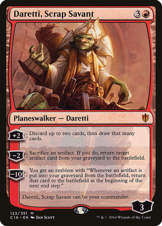 Daretti, Scrap Savant [Commander 2016] | Oasis Games Chile