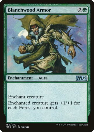 Blanchwood Armor [Core Set 2019] | Oasis Games Chile