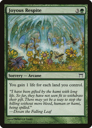 Joyous Respite [Champions of Kamigawa] | Oasis Games Chile