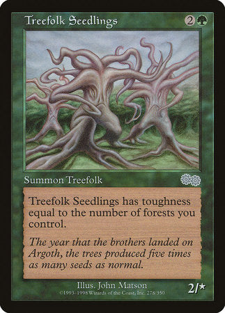 Treefolk Seedlings [Urza's Saga] | Oasis Games Chile