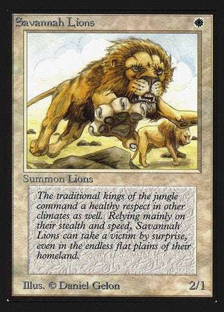 Savannah Lions (IE) [Intl. Collectorsâ€™ Edition]
