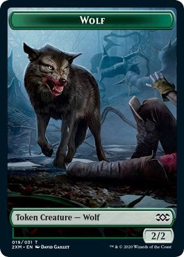 Wolf // Wurm (030) Double-sided Token [Double Masters]