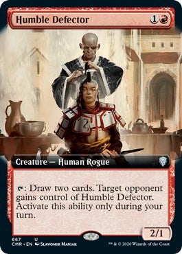 Humble Defector (Extended Art) [Commander Legends]