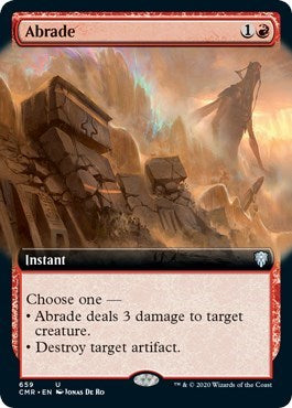 Abrade (Extended Art) [Commander Legends]