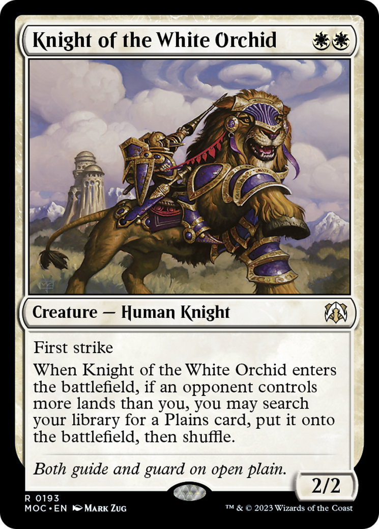 Knight of the White Orchid [March of the Machine Commander]