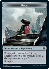 Rock // Soldier Double-sided Token [Commander Legends]