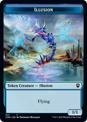 Illusion // Plant Double-sided Token [Commander Legends]