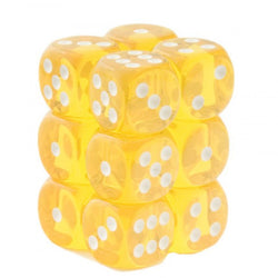 Chessex: D6 Translucent Dice Set - 16mm x 12