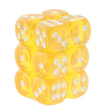 Chessex: D6 Translucent Dice Set - 16mm x 12