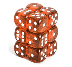 Chessex: D6 Translucent Dice Set - 16mm x 12